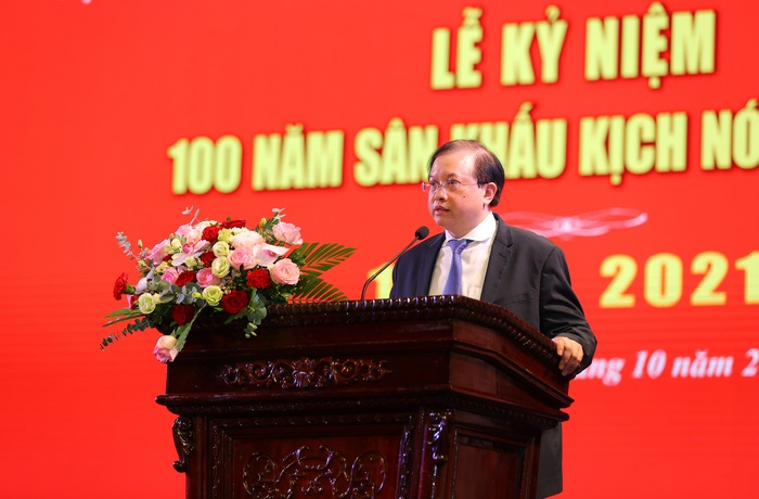 Thứ trưởng Bộ Văn hóa, Thể thao và Du lịch Tạ Quang Đông phát biểu tại Lễ Kỷ niệm