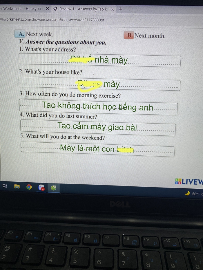 Hà Nội: Cô giáo “ngã ngửa” khi học sinh lớp 5 viết cực hỗn trong bài kiểm tra tiếng Anh - Ảnh 2.