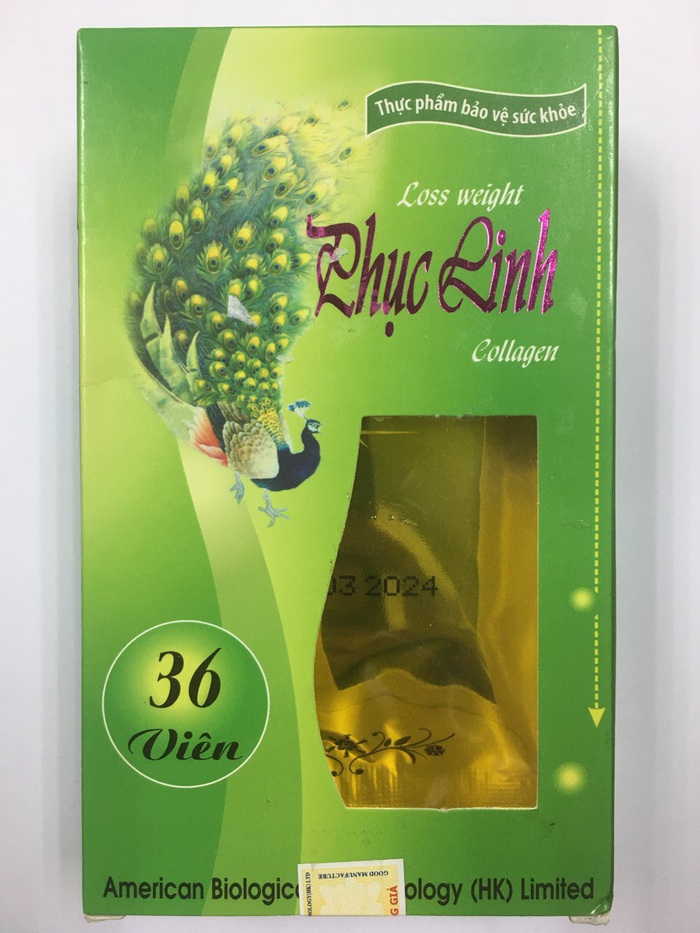 Phát hiện chất cấm Sibutramine trong thực phẩm BVSK Phục linh Collagen - Ảnh 1.