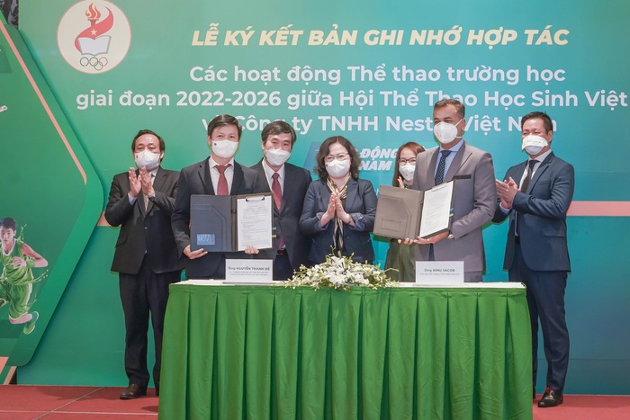 Nestlé Việt Nam tiếp tục đồng hành các hoạt động thể thao trường học giai đoạn 2022 - 2026 - Ảnh 1.