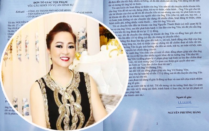 Vá»¥ Ong Vo Hoang Yen Bá»‹ Tá»' Lá»«a Ä'áº£o Ba Nguyá»…n PhÆ°Æ¡ng Háº±ng Ä'a Gá»­i Ä'Æ¡n Ä'áº¿n Cong An Tphcm Bao Phá»¥ Ná»¯ Viá»‡t Nam