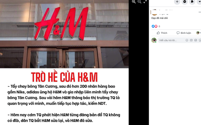 Người tiêu dùng Việt kêu gọi tẩy chay thương hiệu thời trang H&M - Ảnh 2.
