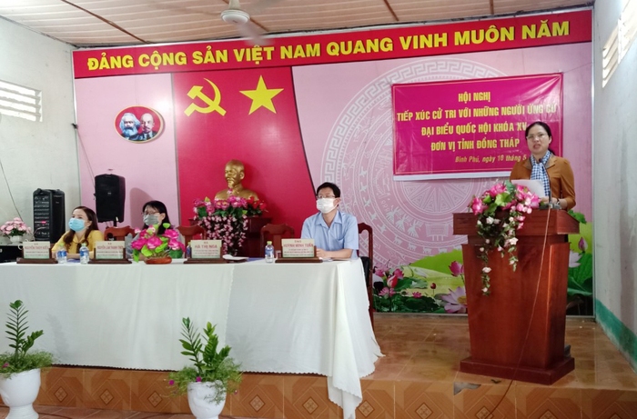 Đồng Tháp: Ứng cử viên đại biểu Quốc hội- đơn vị số 1 tiếp xúc cử tri huyện Tân Hồng  - Ảnh 1.
