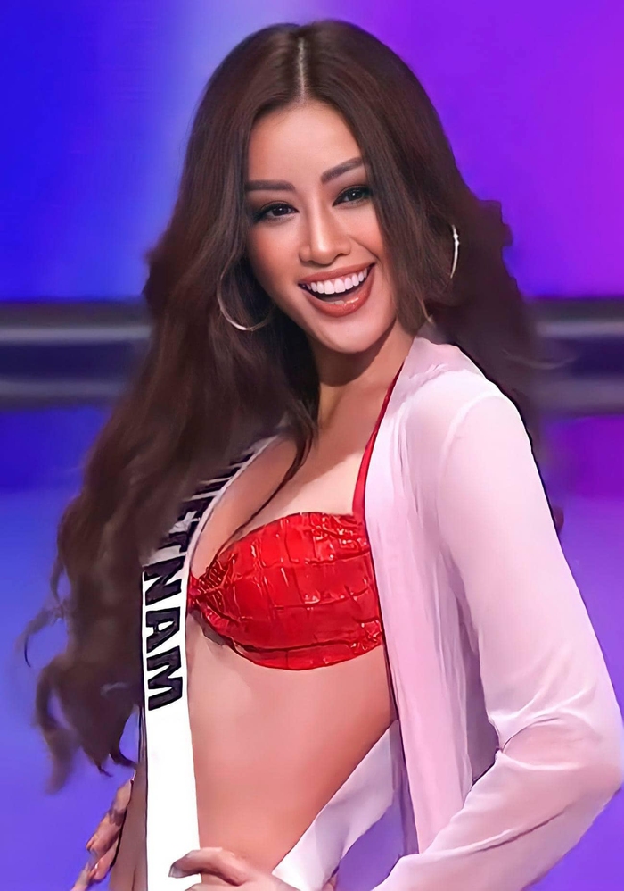 Khánh Vân nổi bật với 3 gam màu rực rỡ trong đêm thi Bán kết Miss Universe - Ảnh 5.
