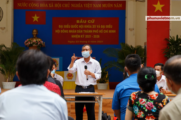 Buổi tập huấn phòng chống dịch tại điểm bỏ phiếu phường Nguyễn Thái Bình Q1 TPHCM