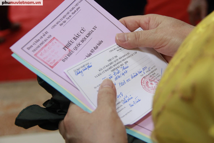 Trưởng ban Tổ chức TƯ đi bỏ phiếu, thực hiện quyền công dân  - Ảnh 6.