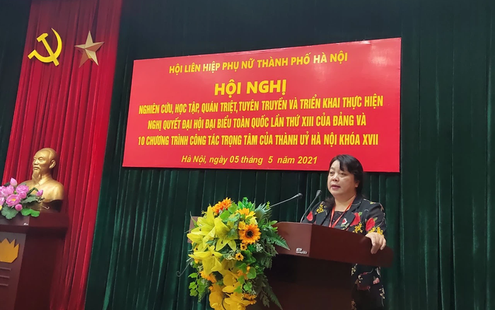 Các cấp Hội Phụ nữ Hà Nội quyết tâm đưa Nghị quyết Đại hội XIII của Đảng vào cuộc sống - Ảnh 1.
