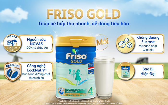 Bé tiêu hóa khỏe nhờ Friso Gold mới với nguồn sữa NOVAS chuẩn Âu - Ảnh 1.
