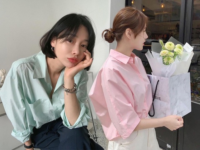 Áo sơ mi nữ màu tím than đẹp kiểu Hàn Quốc cho cô nàng công sở  Thời trang   Việt Giải Trí