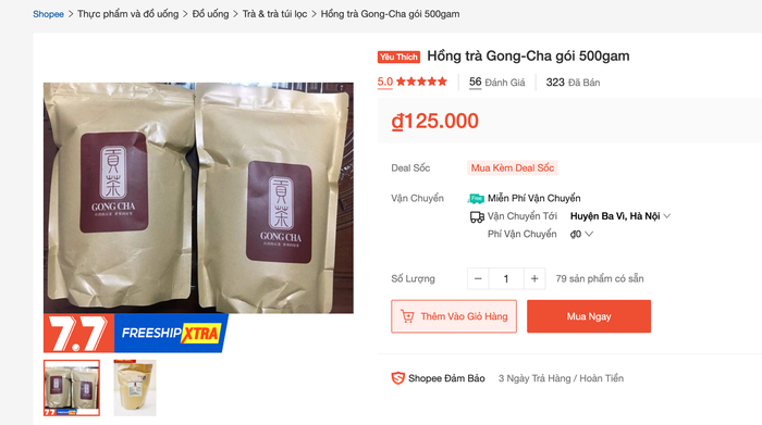Tràn lan nguyên liệu trà sữa Gong Cha bán trên shopee: Tất cả đều là hàng giả - Ảnh 3.