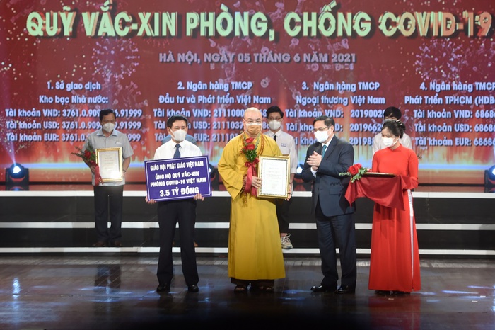 Các tôn giáo tích cực ủng hộ Quỹ vaccine phòng chống Covid-19 - Ảnh 1. Các tôn giáo tích cực ủng hộ Quỹ vaccine phòng chống Covid-19 - Ảnh 1.