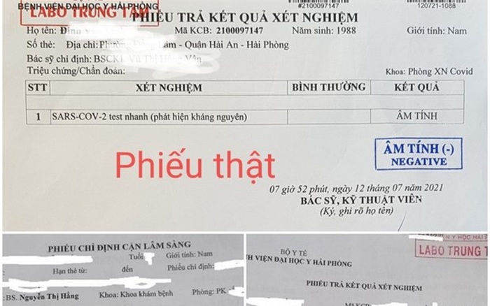 Đề Nghị Công An Điều Tra Phiếu Xét Nghiệm Covid-19 Giả » Báo Phụ Nữ Việt Nam