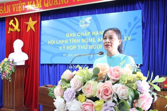 Bà Hoàng Thị Thanh Minh giữ chức Phó Chủ tịch Hội LHPN tỉnh Nghệ An - Ảnh 6.