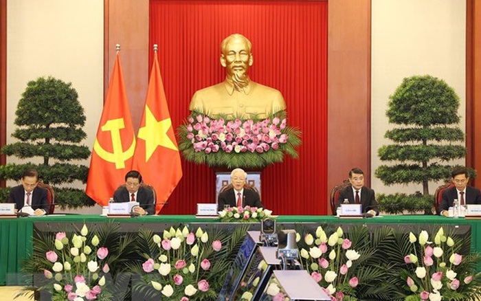 Tổng Bí thư Nguyễn Phú Trọng dự hội nghị giữa Đảng Cộng ...