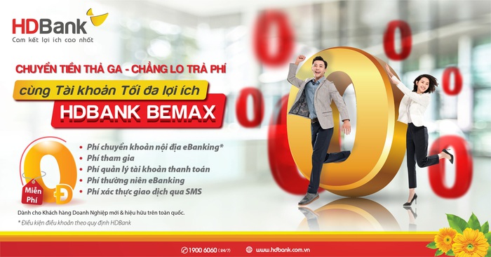 HDBank tiếp tục miễn nhiều loại phí giao dịch trực tuyến với BeMax - Ảnh 1.