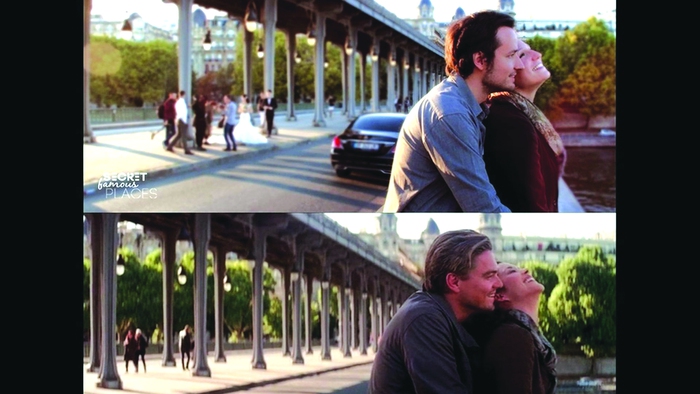 Robin Lachhein và Judith Schneider tái hiện một cảnh trong phim &quot;Inception&quot; ở Paris, Pháp