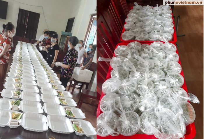 Hội LHPN tỉnh Thái Bình hỗ trợ suất cơm cho gần 100 người “mắc kẹt” tại chốt kiểm soát - Ảnh 2.