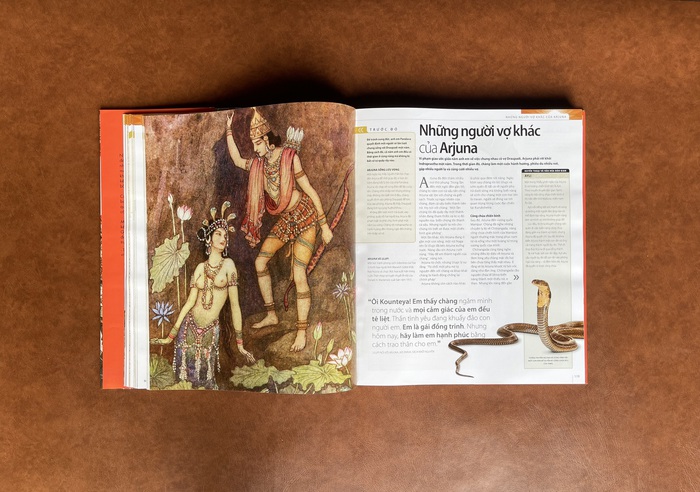 Trang ruột cuốn sách &quot;Mahabharata bằng hình - Thiên sử thi vĩ đại nhất của Ấn Độ&quot;