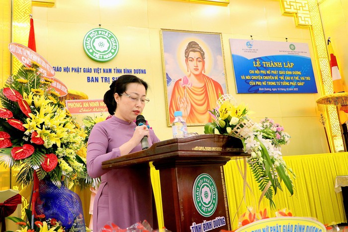 Chi hội Phụ nữ Phật giáo Bình Dương góp phần củng cố khối đại đoàn kết toàn dân tộc - Ảnh 2.