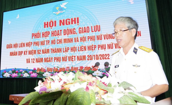 Phụ nữ Vùng 2 Hải quân và Hội LHPN Thành phố Hồ Chí Minh giao lưu, trao đổi kinh nghiệm hoạt động Hội  - Ảnh 1.