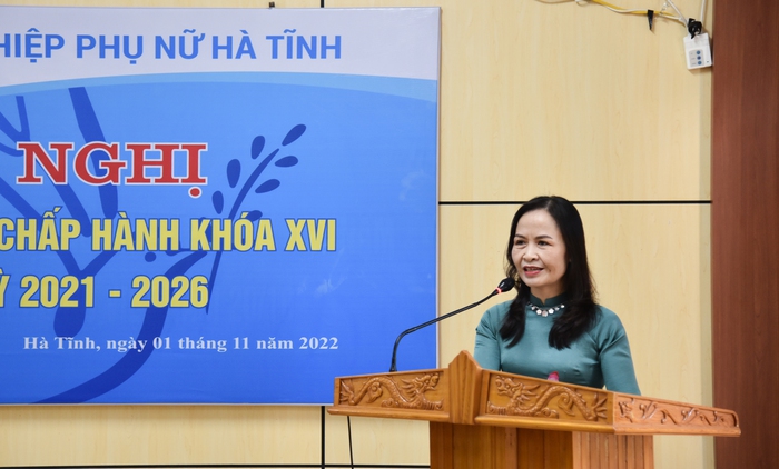 Bà Nguyễn Thị Lệ Hà là tân Chủ tịch Hội LHPN tỉnh Hà Tĩnh - Ảnh 1.