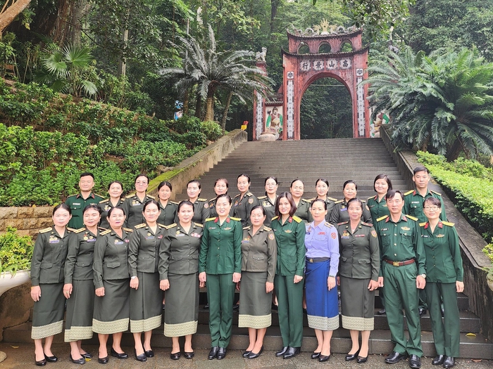 Tập huấn nghiệp vụ công tác phụ nữ cho cán bộ phụ nữ Quân đội nhân dân Lào năm 2022 kết thúc thành công - Ảnh 8.