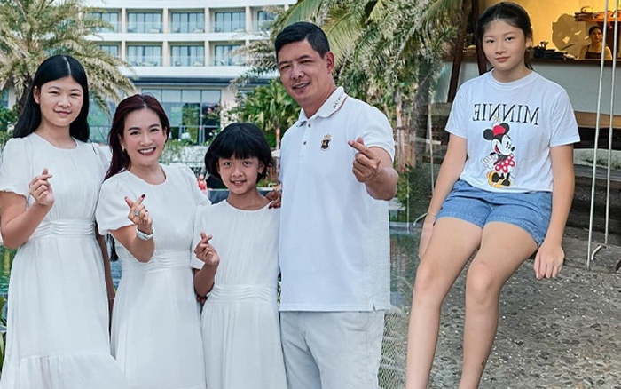 Dự sinh nhật bạn, con gái Bình Minh tinh tế chọn váy đen 