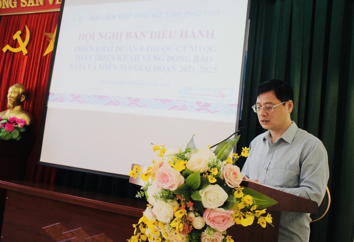 Hội LHPN tỉnh Phú Thọ tổ chức họp Ban Điều hành triển khai dự án 8 - Ảnh 1.
