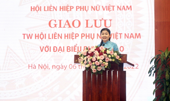Trung ương Hội LHPN Việt Nam giao lưu với đại biểu phụ nữ Lào - Ảnh 4.