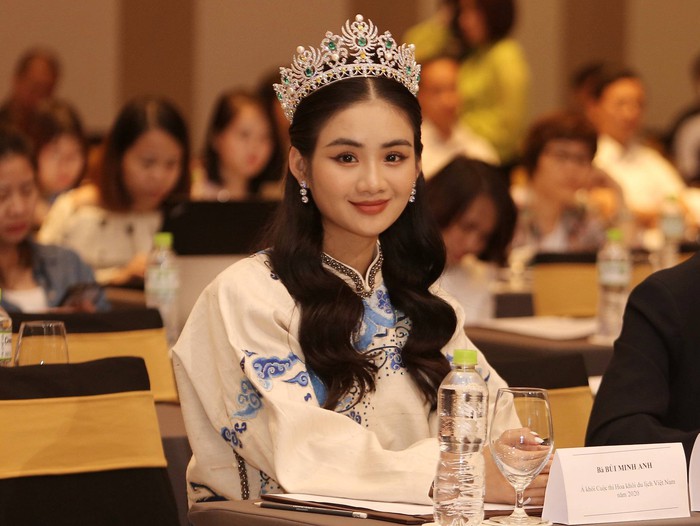 Á khôi cuộc thi Hoa khôi Du lịch Việt Nam 2020 Bùi Minh Anh - một trong các ứng viên đại diện Việt Nam tham dự cuộc thi Miss Tourism World 2022