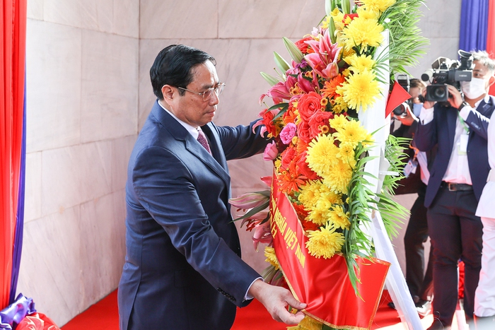 Chùm ảnh hoạt động của Thủ tướng Phạm Minh Chính thăm chính thức Campuchia - Ảnh 1.