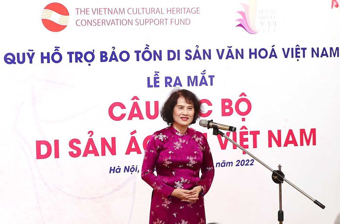 Bà Nguyễn Thị Thanh Tâm - Chủ nhiệm CLB Di sản Áo dài Việt Nam