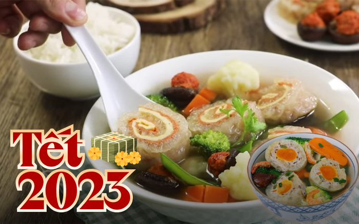 Cách nấu canh bóng bì cuộn ngũ sắc ngày Tết siêu dễ, lên món vừa ngon ...