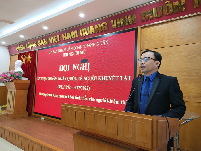 Một năm nỗ lực của Hội người mù quận Thanh Xuân - Ảnh 1.