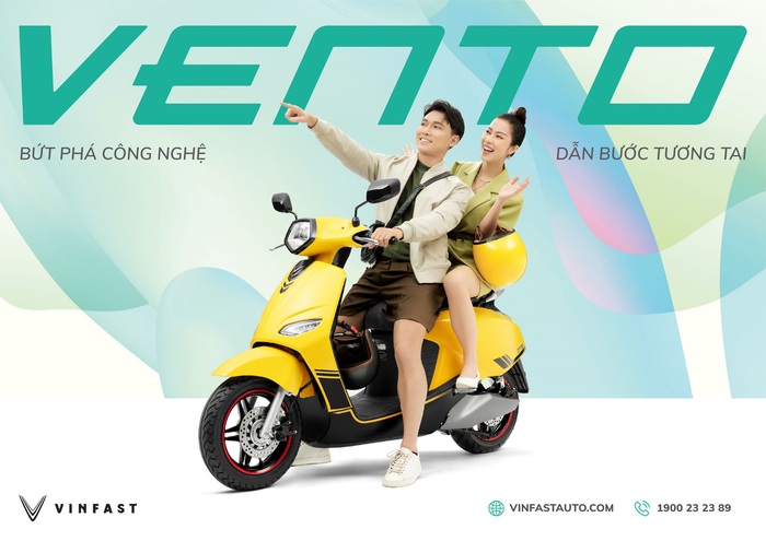 VinFast ra mắt xe máy điện Vento hoàn toàn mới tốc độ tối đa đạt 80km/h - Ảnh 1.