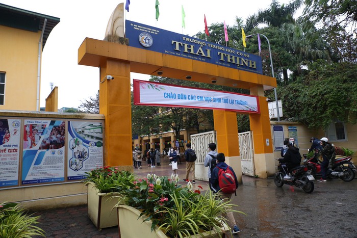 Trường THCS Thái Thịnh chuẩn bị mọi kịch bản để đón học sinh quay lại trường học - Ảnh 1.
