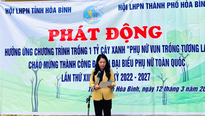 Phụ nữ Hòa Bình khởi công công trình &quot;đường cây phụ nữ&quot; chào mừng thành công Đại hội Phụ nữ XIII  - Ảnh 2.