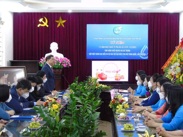 Nam Định:  Gặp mặt đoàn đại biểu phụ nữ tỉnh tham dự Đại hội đại biểu Phụ nữ toàn quốc lần thứ XIII - Ảnh 1.
