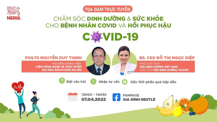 Tư vấn trực tuyến về chăm sóc dinh dưỡng và sức khỏe cho bệnh nhân Covid-19 - Ảnh 1.