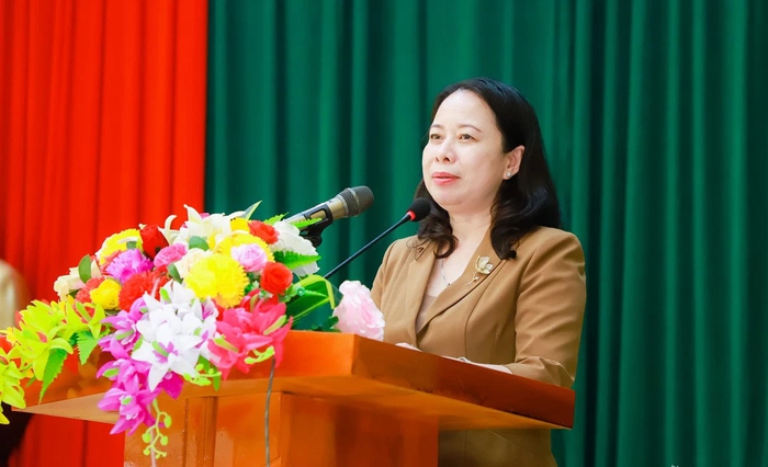 Phó Chủ tịch nước Võ Thị Ánh Xuân thăm, tặng quà tại Nghệ An - Ảnh 1.