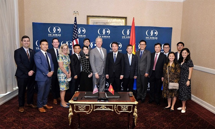 BHXH Việt Nam và Hội đồng Kinh doanh Hoa Kỳ-ASEAN ký kết Kế hoạch hành động trong lĩnh vực BHYT - Ảnh 1.