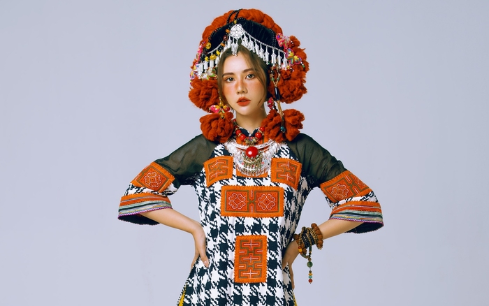 Thuê áo thổ cẩm dân tộc Tây Nguyên - Trang phục biểu diễn DiVit