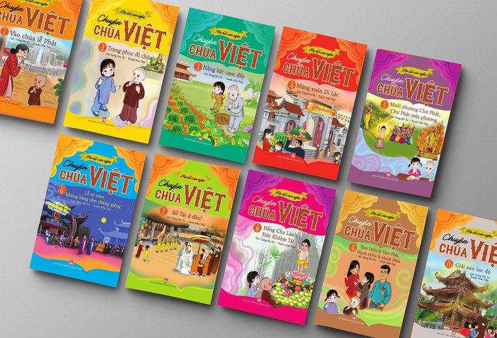 Bộ sách &quot;Mẹ kể con nghe - Chuyện chùa Việt&quot; gồm 10 tập