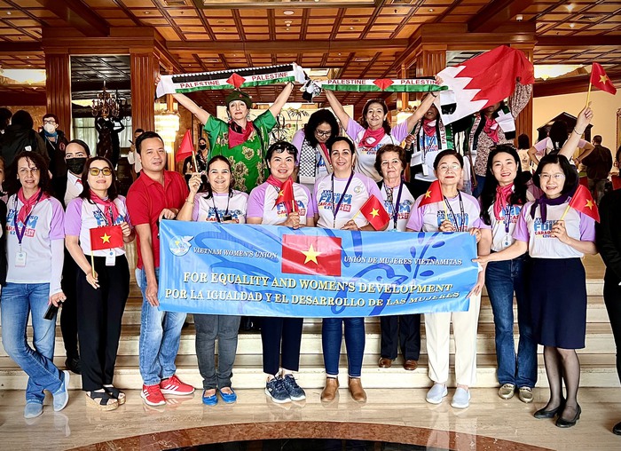 Hình ảnh Đoàn Hội LHPN Việt Nam tham dự Đại hội Liên đoàn Phụ nữ Dân chủ Quốc tế và làm việc tại Venezuela - Ảnh 5.