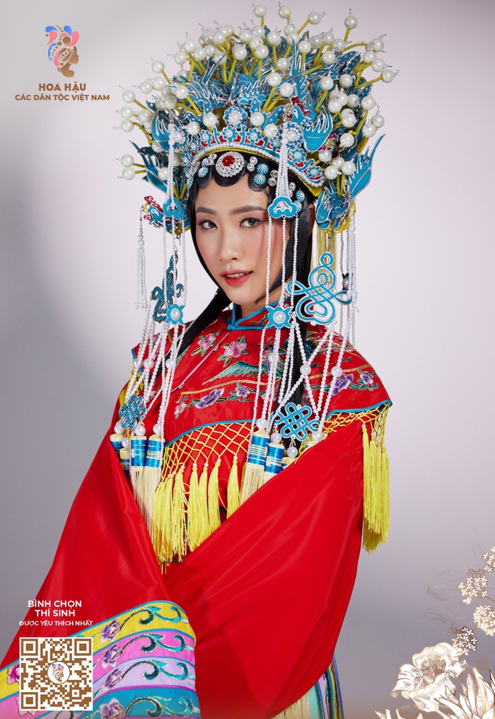 Dàn người đẹp Hoa hậu các dân tộc Việt Nam 2022 khoe sắc trong trang phục truyền thống - Ảnh 4.