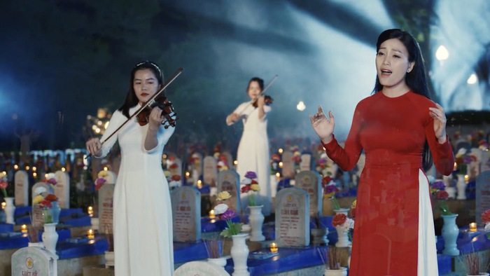 MV của Huyền Trang được ghi hình tại Nghĩa trang Trường Sơn