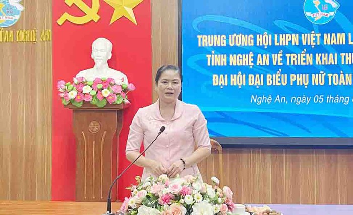 Đoàn công tác TƯ Hội LHPN Việt Nam làm việc với Hội LHPN tỉnh Nghệ An  - Ảnh 2.