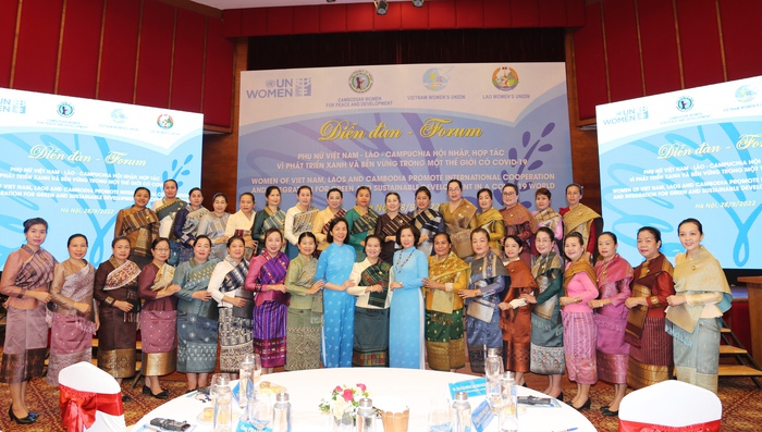 Phụ nữ Việt Nam - Lào - Campuchia hội nhập, hợp tác vì phát triển xanh và bền vững trong một thế giới có Covid-19 - Ảnh 6.