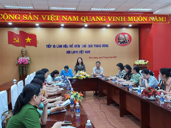 Đoàn công tác TƯ Hội kiểm tra giám sát hoạt động Hội tại Kiên Giang - Ảnh 2.