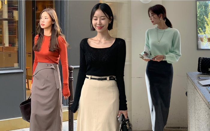 Lựa outfit chuẩn như nữ sinh Hàn Quốc với chân váy ngắn xếp ly dễ thương